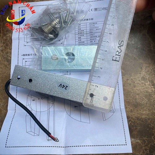 Nam châm điện 60kg-24v (Khóa điện từ 60kg)